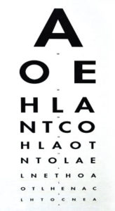 eye chart